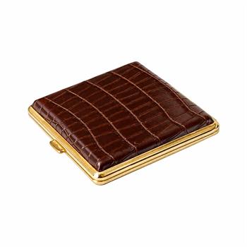 جعبه سیگار گوپای طرح پوست ماری قهوه ای