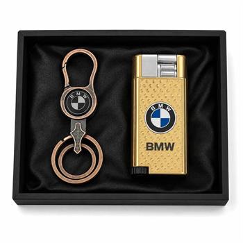 ست فندک جیبی و جاسوئیچی طرح BMW