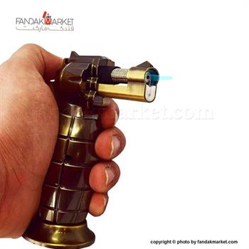 فندک اتمی محافظ دار مدل نارنجک کپکس طلایی