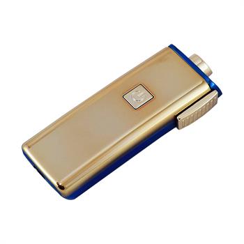فندک برقی مدل دکمه لمسی ARC طلایی-آبی