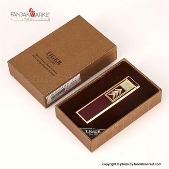 فندک تایگر درب کشویی مشکی