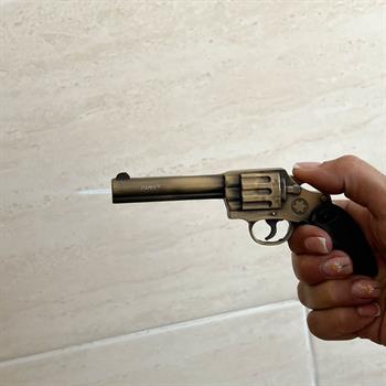 فندک تفنگی با شعله دو حالته مسی