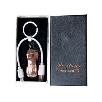 فندک جینچنگ مدل ماشین جاکلیدی دار رزگلد