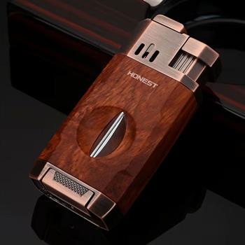 فندک دو شعله هانست کاتردار زرگلد