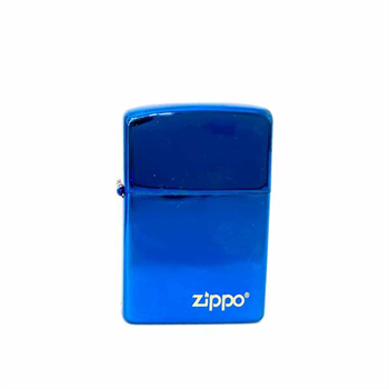 فندک زیپو مدل آبی براق