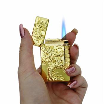 فندک سنگی طرح اژدها طلایی