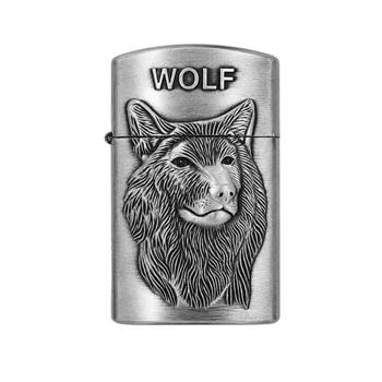 فندک طرح WOLF  نقره ای
