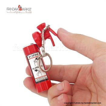 فندک مدل کپسول آتش نشانی جا کلیدی دار مشکی