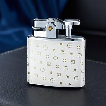 فندک پدالی سفید طرح لویی ویتون