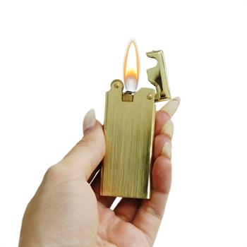 فندک پرومیس لوکس طرح نقره ای راه راه