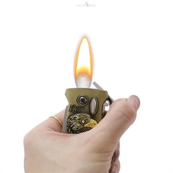 فندک چاقو دار طرح عقاب نقره ای