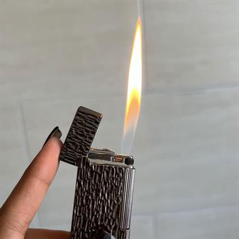 فندک گازی سنگی طرح دار طلایی
