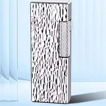 فندک گازی سنگی طرح دار نقره ای