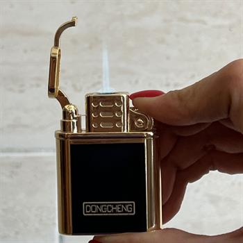 فندک گازی دنگ چنگ لوکس مشکی طلایی