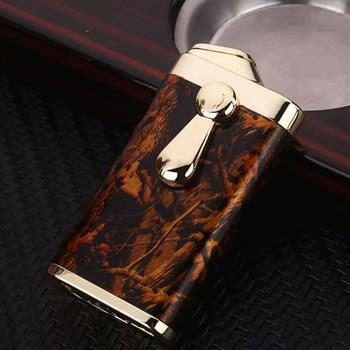 فندک گازی هانست طرح دار قهوه ای