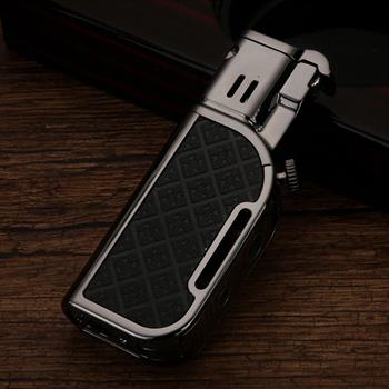 فندک گازی هانست مشکی طرح دار