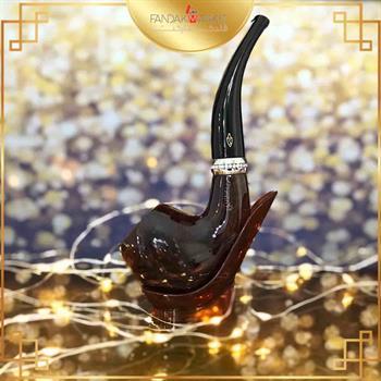 پیپ چوبی ساوینلی طرح حلقه دار مشکی4