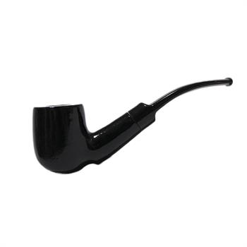 پیپ چوبی کاپتان بلک مشکی ساده11