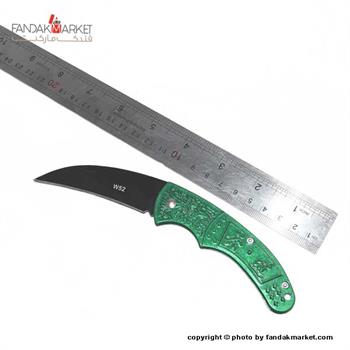 چاقو جیبی دسته سبز مدل w52