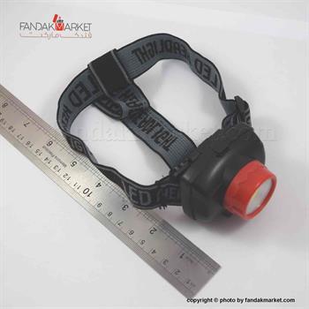 چراغ قوه سربند با نور دو حالته مشکی