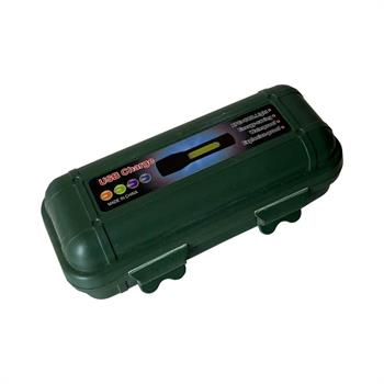 چراغ قوه شارژی مشکی سبز چند منظوره COB 