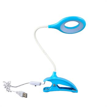 چراغ مطالعه آبی رنگ شارژی USB